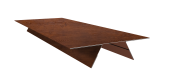Планка стыковочная составная верхняя 0,45 Print Premium Golden Wood Fresh TwinColor (3м) Центр Кровли