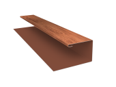 Планка П-образная БХ new 0,45 Print Premium Rowan Wood Intense FTC (2м) Центр Кровли