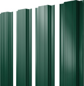 Штакетник Прямоугольный с прямым резом Grand Line 0,45 Drap RAL 6005 зеленый мох Центр Кровли