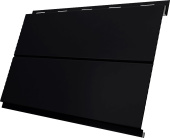 Вертикаль line Grand Line 0,5 Полидэкстер TwinColor с пленкой RAL 9005 черный Центр Кровли