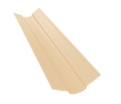 Планка ендовы верхней фигурной 70x70 0,45 PE с пленкой RAL 1014 слоновая кость (3м) Центр Кровли
