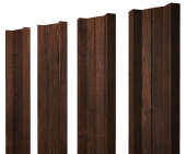 Штакетник М-образный A с прямым резом 0,4 Print Premium Cherry Wood Dark FTC Центр Кровли