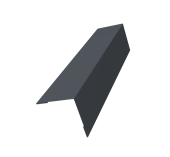 Угол внешний 70х70 Grand Line 0,45 Drap ТХ двухсторонний RAL 7024 мокрый асфальт (3м) Центр Кровли