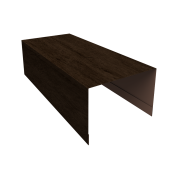 Крышка для забора из сайдинга ЭкоБрус 0,45 Print Elite Antique Wood TwinColor (2,5м) Центр Кровли