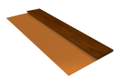 Планка стартовая БХ new 0,45 Print Premium Golden Wood Intense FTC (3м) Центр Кровли