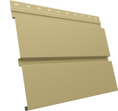 Квадро Брус v02 Grand Line 0,45 PE с пленкой RAL 1014 слоновая кость Центр Кровли