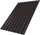 Профнастил С20R Grand Line 0,5 GreenCoat Pural БТ матовый RR 32 темно-коричневый (RAL 8019 серо-коричневый) Центр Кровли