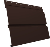 Квадро Брус v02 Grand Line 0,45 PE с пленкой NL805 серо-коричневый гефест Центр Кровли