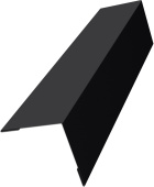 Угол внешний 30х30 Grand Line 0,45 Drap ТХ двухсторонний RAL 9005 черный (3м) Центр Кровли