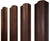 Штакетник М-образный B фигурный 0,45 Print Premium Cherry Wood Fresh TwinColor Центр Кровли