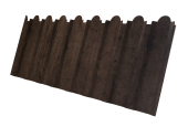 Профнастил С20B фигурный 0,45 Print Elite Antique Wood TwinColor Центр Кровли