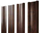 Штакетник М-образный А с прямым резом 0,45 Print Elite Cherry Wood TwinColor Центр Кровли