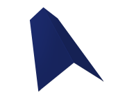 Планка конька плоского 145х145 0,45 PE с пленкой RAL 5002 ультрамариново-синий (2м) Центр Кровли