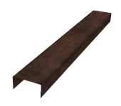 Крышка забора для горизонтального монтажа штакетника 0,45 Print-Double Premium Antique Wood (3м) Центр Кровли