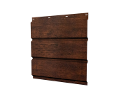 Софит металлический центральная перфорация 0,45 Print Premium с пленкой Cherry Wood Dark FTC Центр Кровли