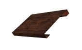 Ламель лицевая 150 забора жалюзи Texas 0,45 Print Elite с пленкой Cherry Wood TwinColor Центр Кровли