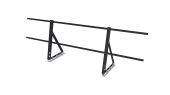 Ограждение кровельное на фальц Optima 0,65х2м RAL 8019 Центр Кровли