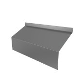 Ламель забора жалюзи Milan/Milan new стартовая/финишная для калиток и ворот 0,45 PE RAL 9006бело-алюминиевый Центр Кровли