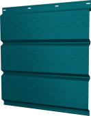 Софит металлический Классик Grand Line полная перфорация 0,45 PE с пленкой RAL 5021 водная синь Центр Кровли