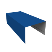 Крышка для забора из сайдинга (Блок-хаус new) 0,45 PE RAL 5005 сигнальный синий (3м) Центр Кровли