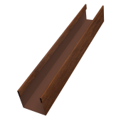 Стойка жалюзи Milan Slim 0,45 Print Premium Golden Wood Fresh TwinColor (2,5м) Центр Кровли