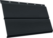 ЭкоБрус новый 3D Grand Line 0,5 GreenCoat Pural БТ матовый с пленкой RR2H3 (RAL 7016 антрацитово-серый) Центр Кровли