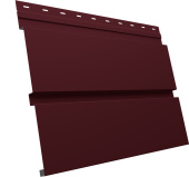 Квадро Брус v02 Grand Line 0,45 Drap RAL 3005 красное вино Центр Кровли