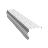 Планка торцевая фигурная 90х110 0,45 PE с пленкой RAL 9003 сигнальный белый (2м) Центр Кровли