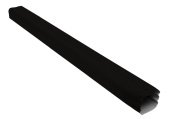 Труба прямоугольная Vortex Matt 3м RAL 9005 Центр Кровли