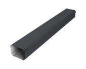 Труба гофрированная Vortex Lite Matt 76х102х1000мм RAL 7024 мокрый асфальт Центр Кровли