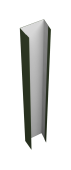 Крепежная планка верхняя Texas 0,5 Satin Matt TX RAL 6020 хромовая зелень (2м) Центр Кровли