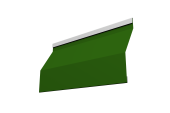 Ламель забора жалюзи Milan Slim 0,45 PE с пленкой RAL 6002 лиственно-зеленый Центр Кровли