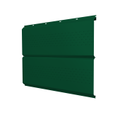 Софит ЭкоБрус new c перфорацией 0,45 Drap TX с пленкой RAL 6005 зеленый мох Центр Кровли