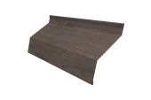 Ламель забора жалюзи Milan new gofr 0,45 Print Elite с пленкой White Wood TwinColor Центр Кровли