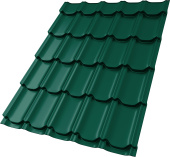 Профиль волновой "Квинта плюс" ("Kvinta plus") 0,45 Drap СТ RAL 6005 зеленый мох Центр Кровли