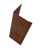 Нащельник (для калиток и ворот) 25х35 жалюзи Milan, Tokyo, Palermo 0,45 Print Premium Golden Wood Fresh TwinColor (L1,68) Центр Кровли
