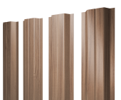Штакетник П-образный A с прямым резом 0,45 Print Elite Honey Wood TwinColor Центр Кровли