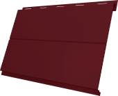 Вертикаль 0,2 line Grand Line 0,45 PE-Double с пленкой RAL 3005 красное вино Центр Кровли