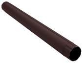 Труба круглая соединительная GL PU Matt 90 мм 1 м RAL 9005 черный Центр Кровли