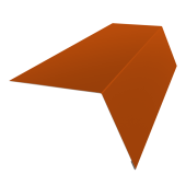 Планка карнизная широкая 100х85 0,45 PE с пленкой RAL 2004 оранжевый (3м) Центр Кровли