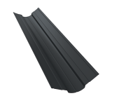 Планка ендовы верхней фигурной 70x70 0,5 GreenCoat Pural BT, matt RR2H3 (RAL 7016 антрацитово-серый) (3м) Центр Кровли