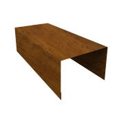 Крышка для забора из сайдинга ЭкоБрус 0,45 Print-double Elite Golden Wood (3м) Центр Кровли