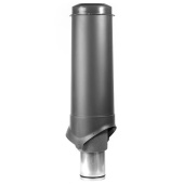 Выход вентиляции Krovent Pipe-VT 125/700 изолированный серый Центр Кровли