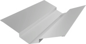 Планка ендовы верхней 88х43х43х88 Grand Line 0,45 Drap ТХ RAL 7047 телегрей 4 (3м) Центр Кровли
