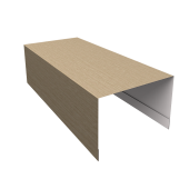 Крышка для забора из сайдинга ЭкоБрус 0,45 Print Elite Milky Wood TwinColor (2,5м) Центр Кровли