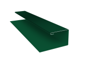 Планка П-образная Экобрус Grand Line 0,45 PE-Double с пленкой RAL 6005 зеленый мох (3м) Центр Кровли