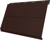 Вертикаль 0,2 line Grand Line 0,5 Rooftop Бархат с пленкой RAL 8017 шоколад Центр Кровли