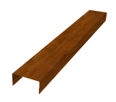 Крышка забора для горизонтального монтажа штакетника 0,45 Print Elite Golden Wood TwinColor (2м) Центр Кровли