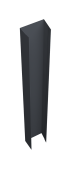 Крепежная планка верхняя Texas 0,5 Atlas X RAL 7024 мокрый асфальт (3м) Центр Кровли