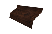 Ламель забора жалюзи Milan new gofr 0,45 Print Elite с пленкой Cherry Wood TwinColor Центр Кровли